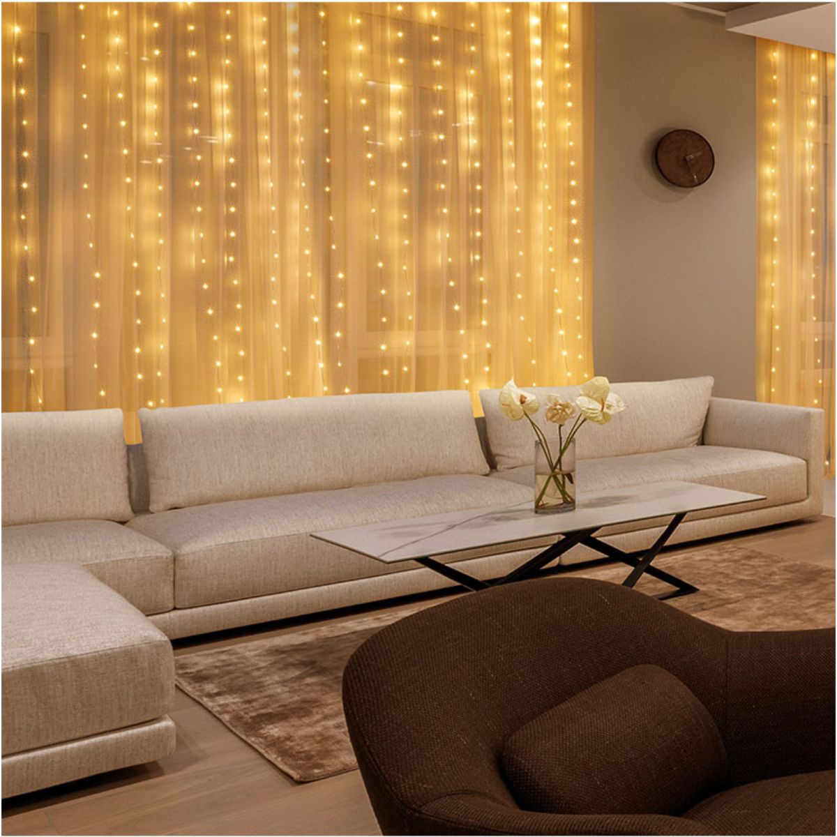 LED Světelný závěs 3x3m