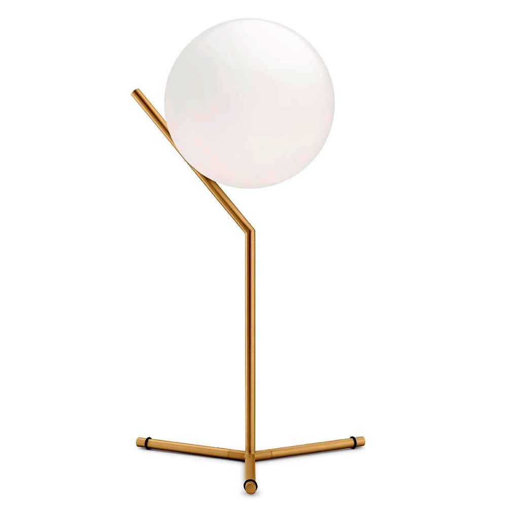 Designová stolní lampa Alaris, sklo, kov