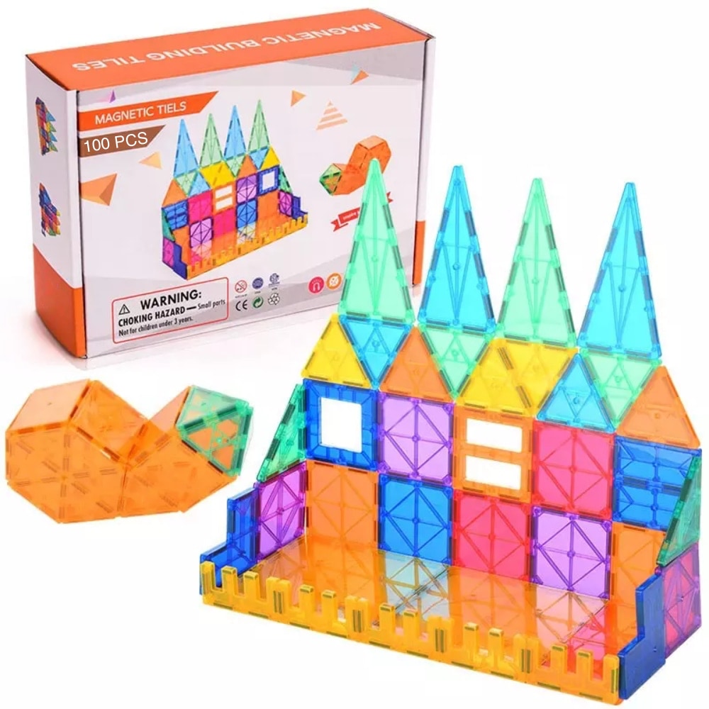 Magnetické stavebnice - Kreativní sada - 100 kusů
