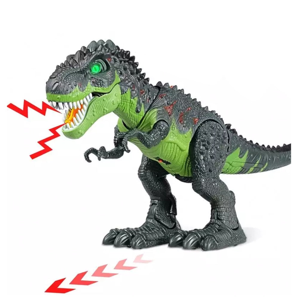 Dinosauří robot chrlící oheň