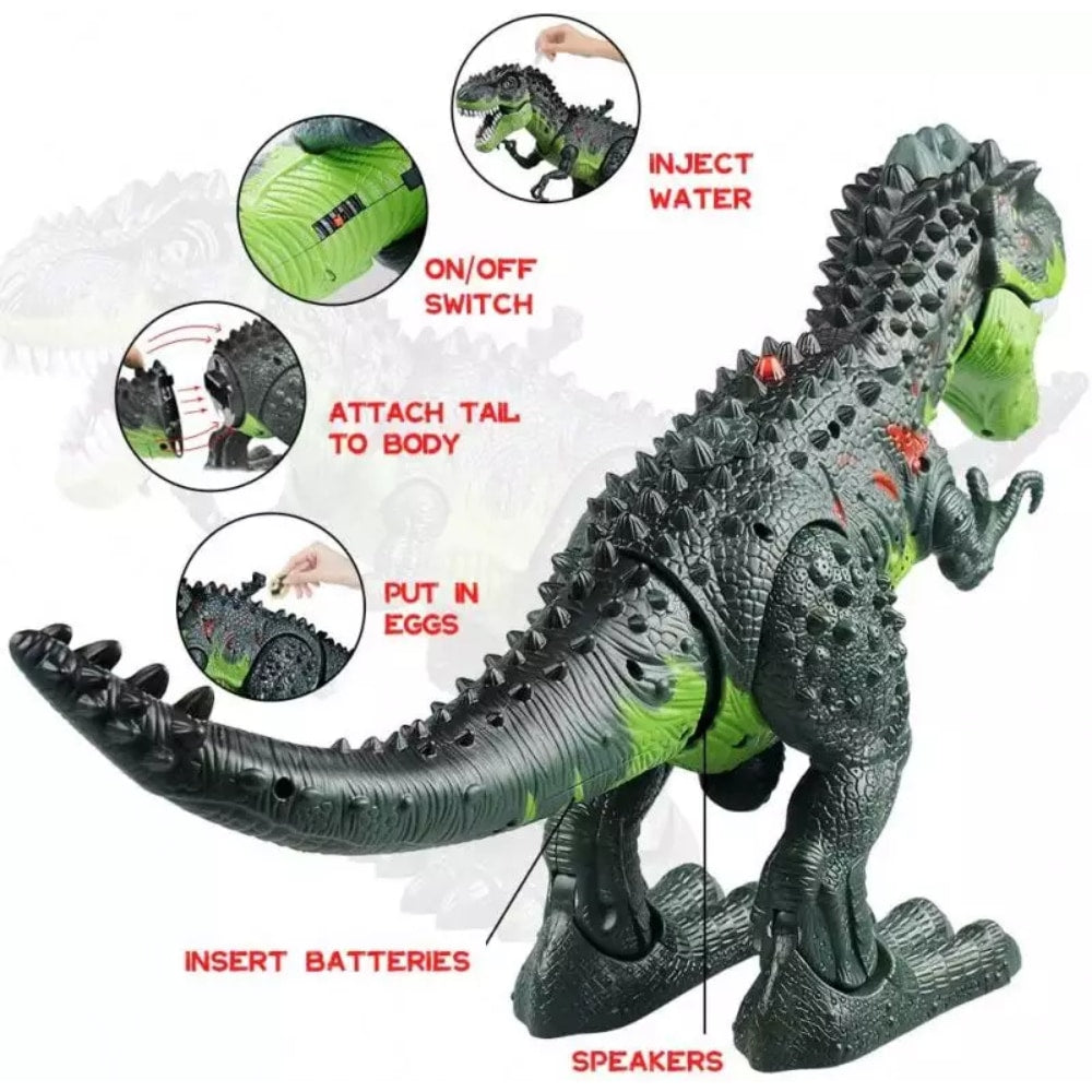 Dinosauří robot chrlící oheň