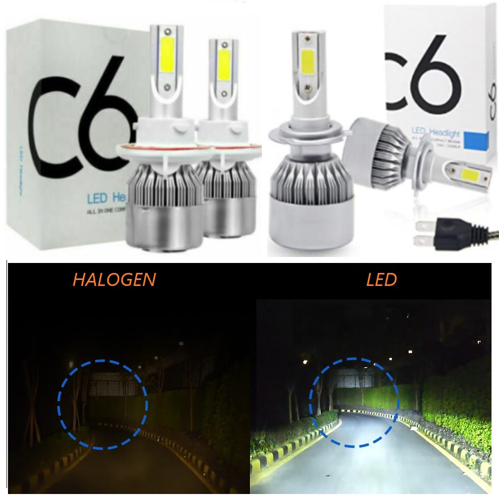 LED Autožárovky s ventilátorem, avio hliník