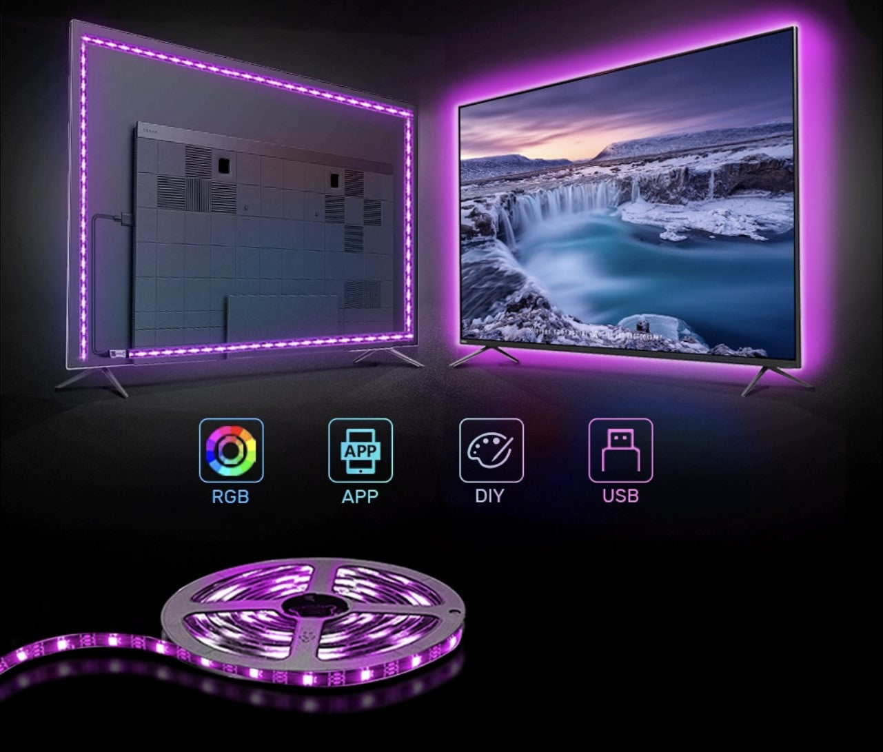 LED USB TV Pásek