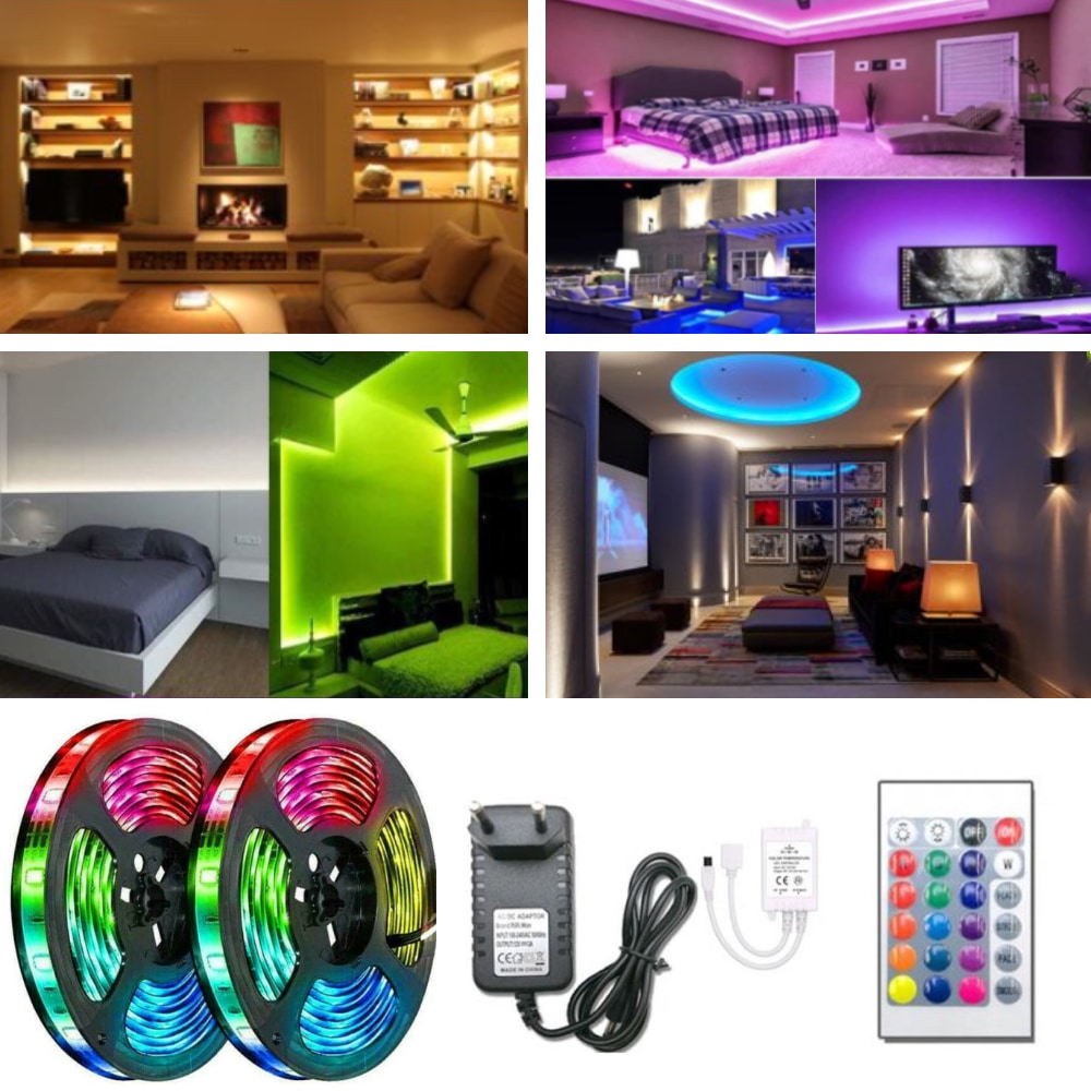 Led Pásek RGB / BÍLÝ 5m s dálkovým ovládáním