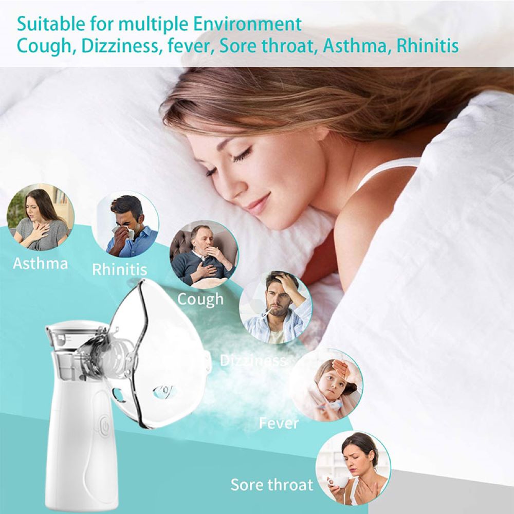 Tichý inhalátor na baterii pro miminka, děti a dospělé