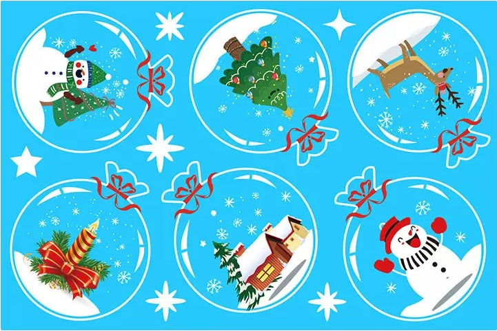 Vánoční samolepky