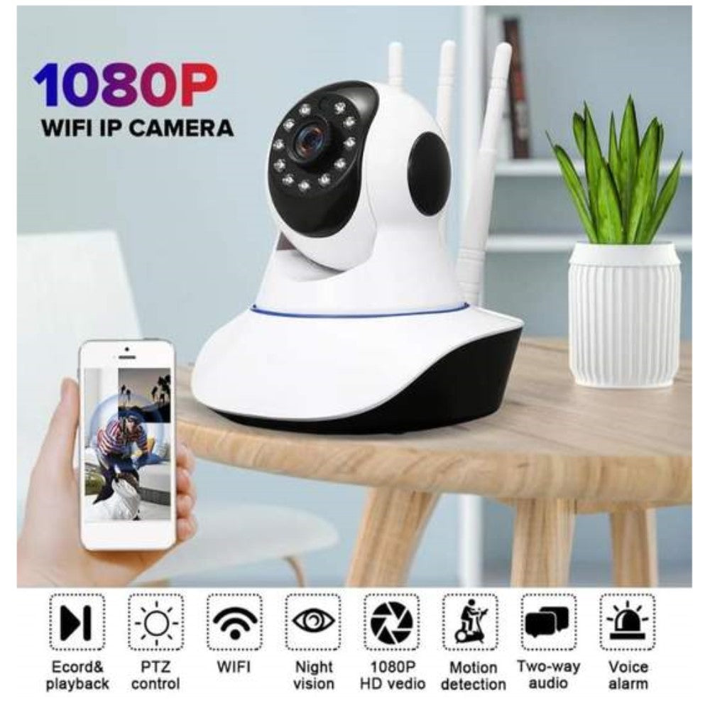 Bezdrátová 360° spin kamera se záznamem zvuku a mořností natáčet v noci