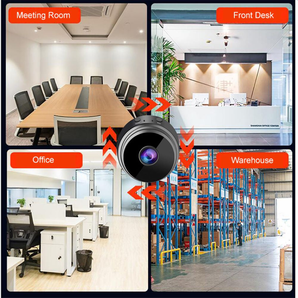 Mini monitorovací kamera, WiFi, živé sledování live, denní a noční nahrávání