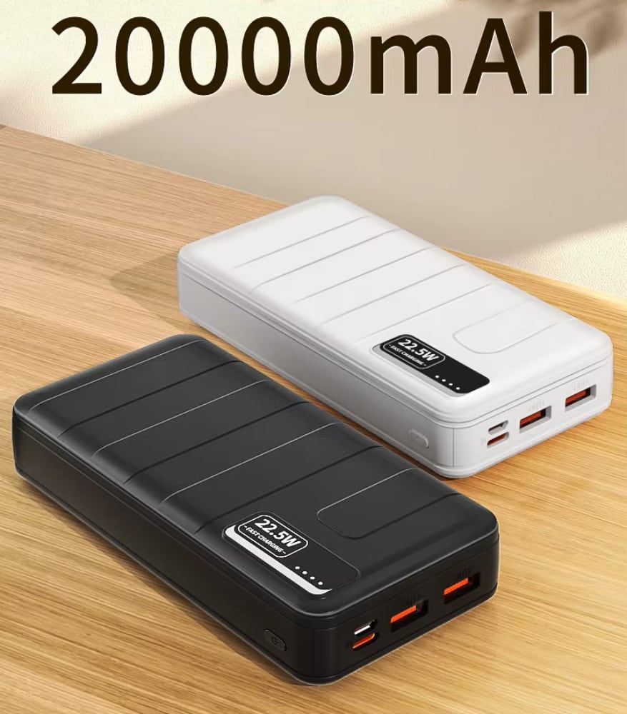 Power banka 20 000 mAh, 22,5 W