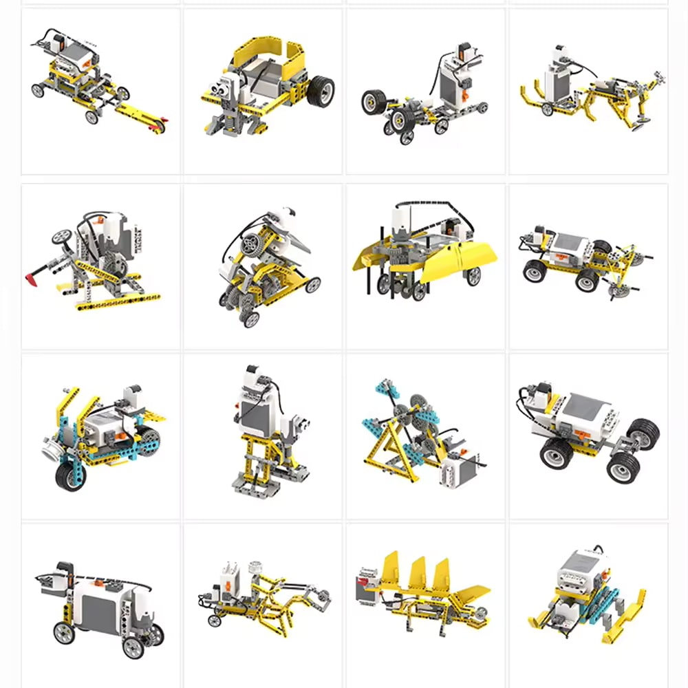 Robotická souprava pro budoucí inženýry 50 v 1 – Inteligentní sada bloků pro kutily, 606 kusů s dálkovým ovládáním