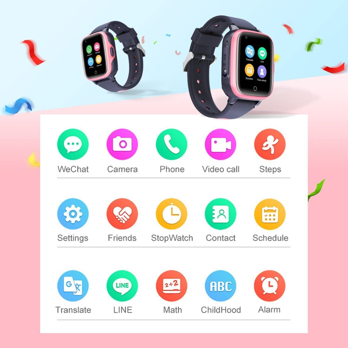 Chytré hodinky pro děti SmartKid Pro se sim kartou, GPS, fotoaparátem