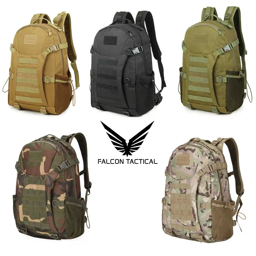 Taktický batoh Falcon Tactical 45L – Voděodolný Oxford, MOLLE systém, outdoor/military
