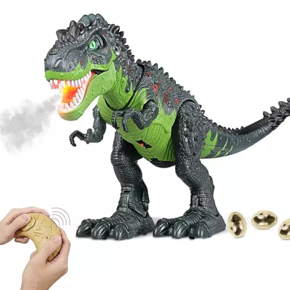 Dinosauří robot chrlící oheň