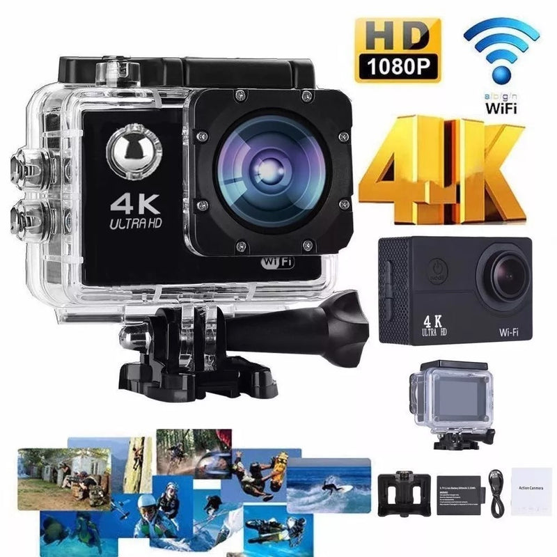 4K Ultra HD Akční kamera, vodotěsná, WiFi
