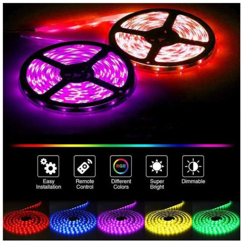 Led Pásek RGB / BÍLÝ 5m s dálkovým ovládáním